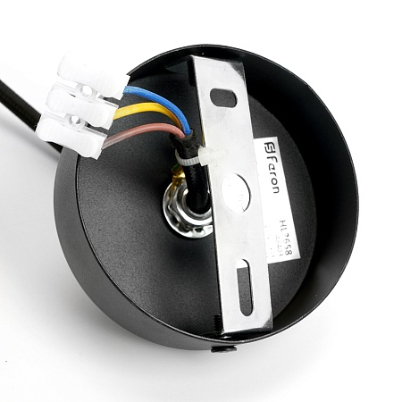 Светильник потолочный Feron HL3658 Barrel ECHO levitation  12W, 230V, GX53, чёрный, с  антибликовой сеточкой, на подвесе 1,7 м - фото