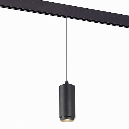 Магнитный трековый светильник подвесной ZOOM Черный LED 1*6W 3000K 667Lm Ra>80 10-60° I ST357.433.06 - фото