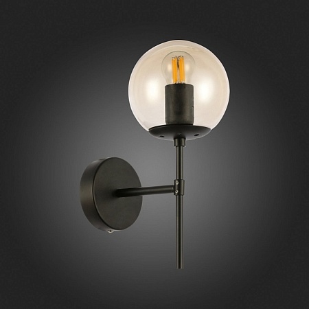 Светильник настенный Черный/Янтарный E27 1*40W SLE154901-01 - фото