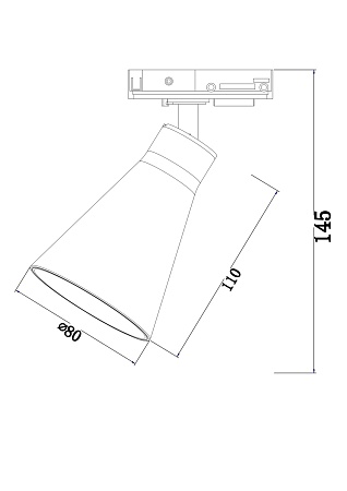 Трековый светильник Technical TR022-1-GU10-MG - фото