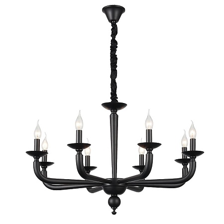 Люстра подвесная ST-Luce Черный E14 8*40W SL1114.403.08 - фото