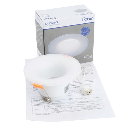 Светильник встраиваемый Feron DL8260 потолочный MR16 G5.3 матовый белый - фото