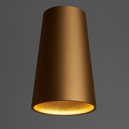 Светильник потолочный Feron ML185 Barrel BELL MR16 35W, 230V, GU10, золото - фото