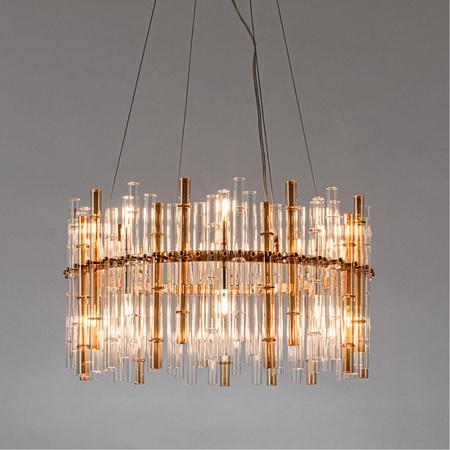Подвесная люстра Arte Lamp CRYSTALLA A4111LM-16GO - фото