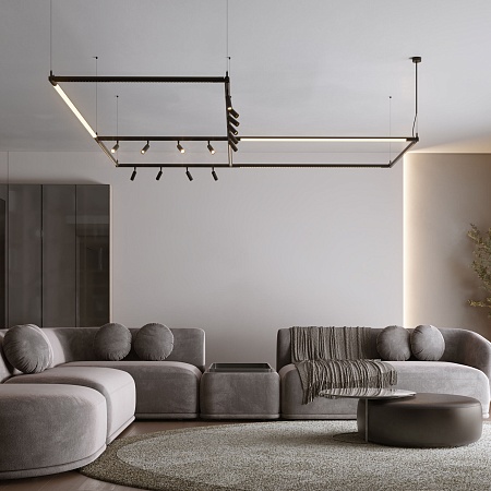 Module System Набор подвеса угловой без питания (черный) 85188/00 Elektrostandard - фото