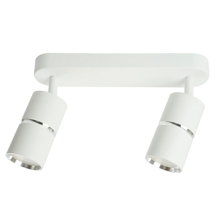 Светильник Feron  ML1862 ZEN настенно-потолочный под лампу GU10, белый, хром - фото