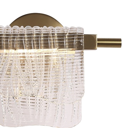 Светильник настенный ST-Luce золотистый/прозрачный LED 1*6W 3000K SL6021.201.06 - фото