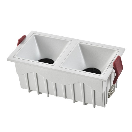 Св-к встр. Белый LED 2*10W 60° IP20 L65xW126xH52 85-265V В комплекте ST757.538.20 - фото
