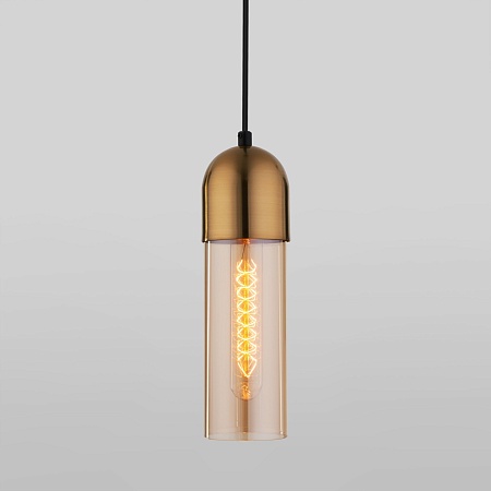 Подвесной светильник Eurosvet 50180/1 янтарный - фото