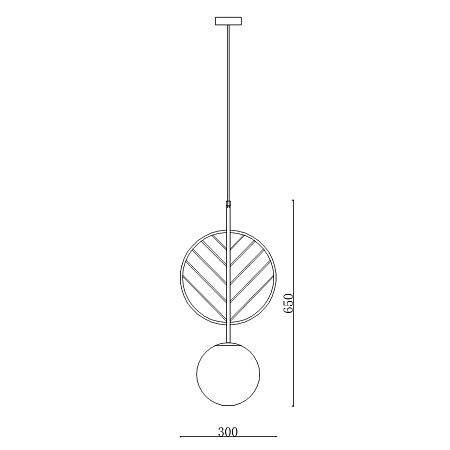 Подвесной Светильник Leaf B Голубой Imperiumloft 178146-26 - фото