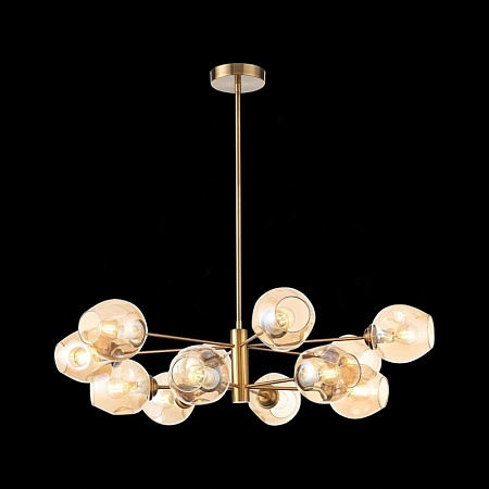 Светильник подвесной ST-Luce Золотистый/Янтарный E14 12*40W SL1500.203.12 - фото