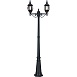 Светильник садово-парковый Feron 8115/PL8115 столб 3*100W E27 230V, черное золото - фото