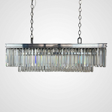 Люстра Rh 1920S Odeon Clear Glass Fringe Chrome 100 Imperiumloft 229996-22 - фото