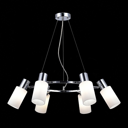 Светильник подвесной Хром/Белый E14 6*60W SLE1139-103-06 - фото