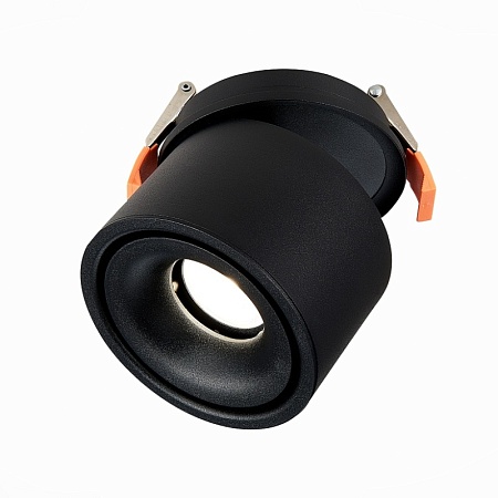 Св-к встр. Черный LED 1*12W 4000K 1 000Lm Ra>90 36° IP20 D100xH105 170-240VV ST652.448.12 - фото