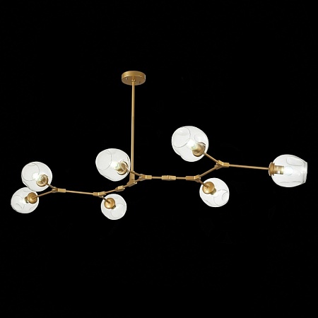 Светильник подвесной Золотистый/Прозрачный E27 7*40W SLE154823-07 - фото