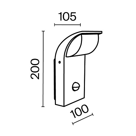 Настенный светильник (бра) Outdoor O446WL-L7GF3KSR - фото