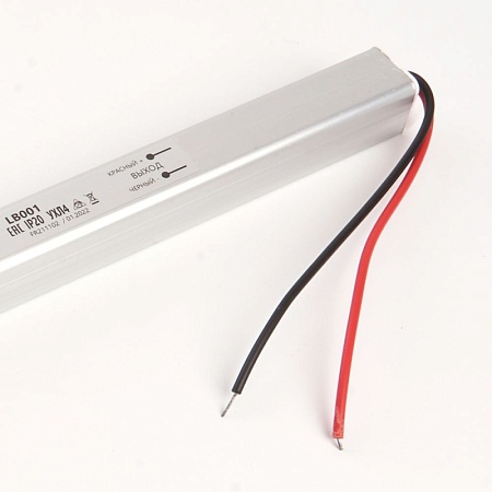 Трансформатор электронный для светодиодной ленты 36W 24V ( ультратонкий драйвер), LB001 - фото