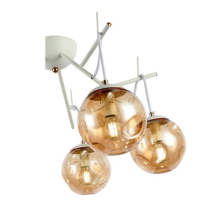 Светильник потолочный Белый/Янтарный E14 5*40W SLE110202-05 - фото