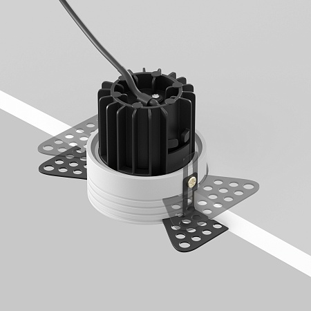 Встраиваемый светильник Technical Round DL058-7W4K-TRS-W - фото