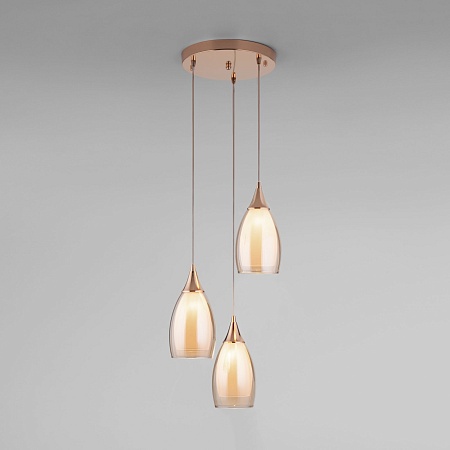 Подвесной акцентный светильник Eurosvet 50085/3 золото - фото