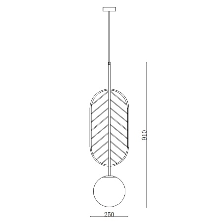 Подвесной Светильник Leaf C Голубой Imperiumloft 178142-26 - фото