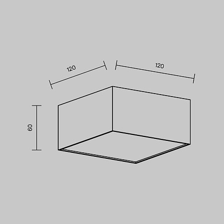 Потолочный светильник Technical C032CL-12W4K-SQ-B - фото