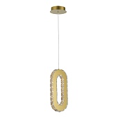 Светильник подвесной ST-Luce Золотистый/Золотистый, Прозрачный LED 1*9W 3000K SL6506.203.01