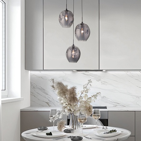 Подвесной акцентный светильник Eurosvet 50195/3 черный жемчуг - фото