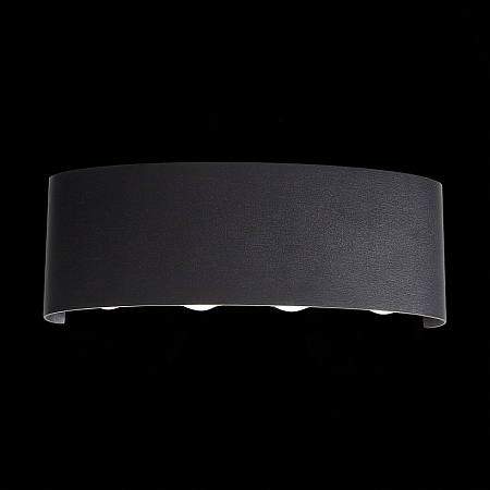 Светильник уличный настенный ST-Luce Черный кварцевый LED 8*1W 4000K SL089.401.08 - фото
