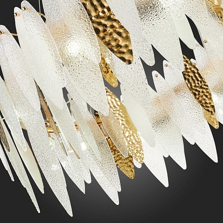 Люстра подвесная ST-Luce Золотистый/Прозрачный, Белый E14 10*60W SL1224.203.10 - фото