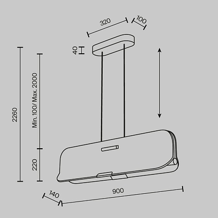 Подвесной светильник Maytoni MOD408PL-L12B3K - фото