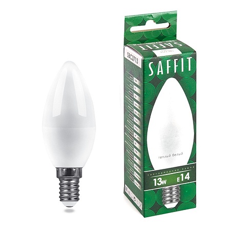 Лампа светодиодная SAFFIT SBC3713 Свеча E14 13W 230V 2700K - фото