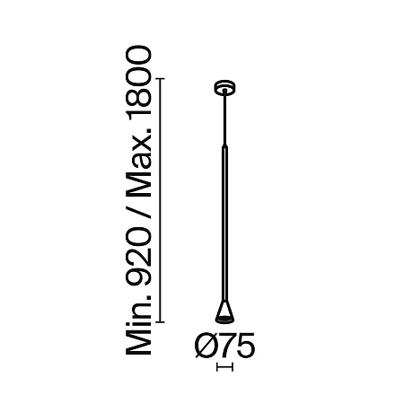 Подвесной светильник Technical Arrow P064PL-01G - фото