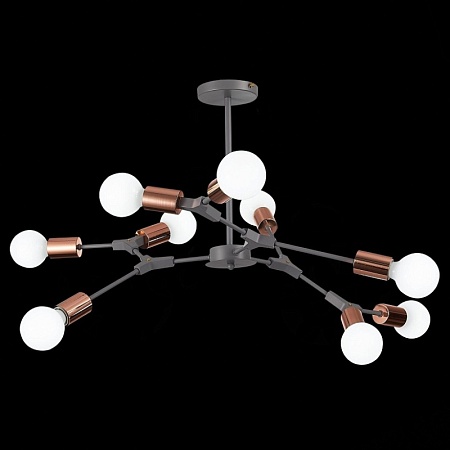 Светильник потолочный Серый, Розовое золото E27 9*60W SLE106403-09 - фото