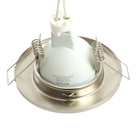 Светильник встраиваемый Feron DL10 потолочный MR16 G5.3 титан - фото