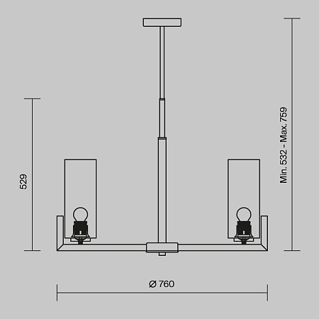 Люстра Maytoni Fortano MOD089PL-08BS - фото