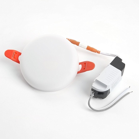 Светодиодный светильник Feron AL509 встраиваемый с регулируемым монтажным диаметром (до 80мм) 6W 4000K белый серия FlexyRim - фото