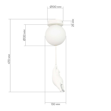 Светильник подвесной Белый/Белый G9 1*40W SLE115402-01 - фото