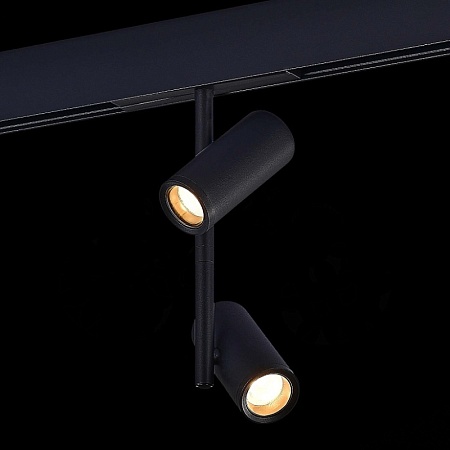 Магнитный трековый светильник Черный LED 1*16W 4000K 1 200Lm Ra>90 36° IP20 D45xH240 48 ST808.446.16 - фото