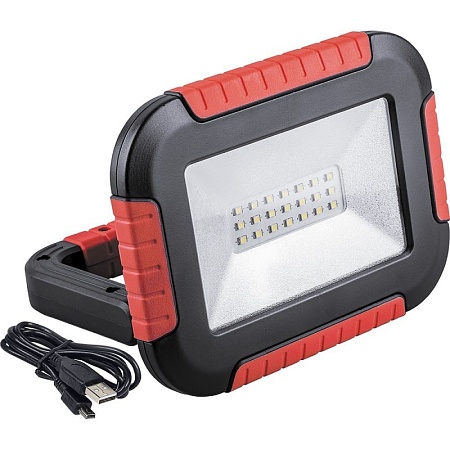 Аккумуляторный светодиодный прожектор-фонарь Feron с зарядным устройством TL911,   IP44 10W 6400K - фото