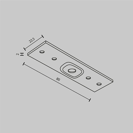 Комплектующие для накладной трековой системы Technical TRA034C-21W - фото