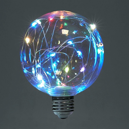 Лампа светодиодная Feron LB-382 E27 3W 230V RGB - фото