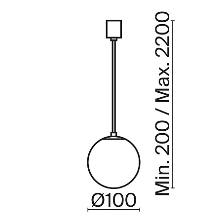 Подвесной светильник Technical P039PL-5W4K-10-B - фото