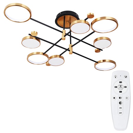 Потолочная люстра Arte Lamp HOLLY A1364PL-8PB - фото