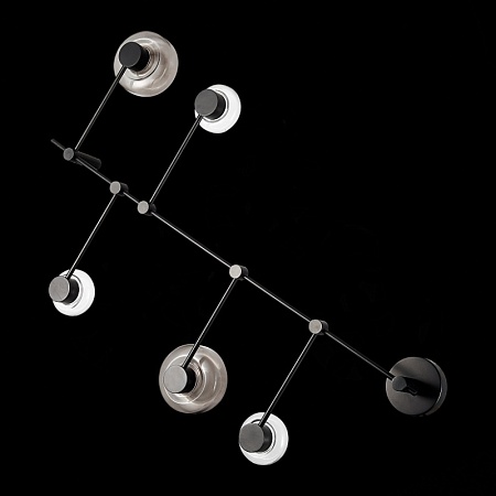 Светильник настенно-потолочный ST-Luce Черный/Дымчатый, Прозрачный LED 5*3W 3000K SL6005.401.05 - фото