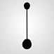 Бра Via Pin Wall L41,5 Black Imperiumloft 193144-26 - фото