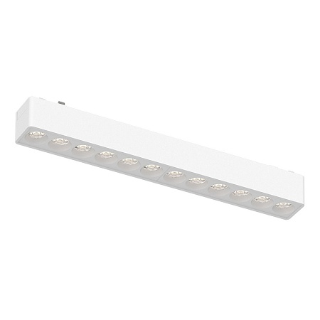 Магнитный трековый светильник Белый LED 1*12W 3000K 710Lm Ra>90 36° IP20 L230xW26xH24 4 ST673.536.12 - фото