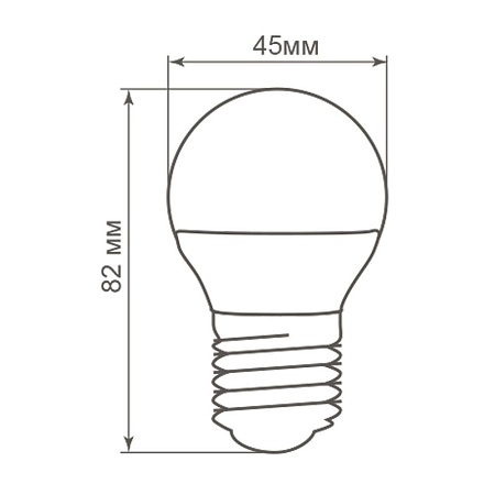 Лампа светодиодная Feron LB-38 Шарик E27 5W 175-265V 2700K - фото