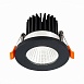 Св-к встр. Черный LED 1*10W 3000K 900Lm Ra>90 38° IP20 D80xH60 170-240V ST704.438.10 - фото